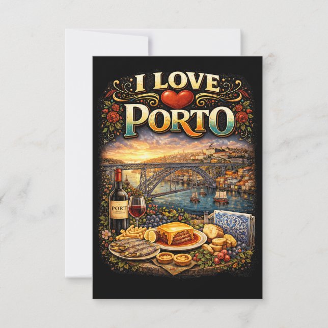 Tarjeta De Agradecimiento Amo Oporto (Anverso)