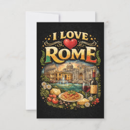 Tarjeta De Agradecimiento Amo Roma