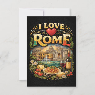 Tarjeta De Agradecimiento Amo Roma