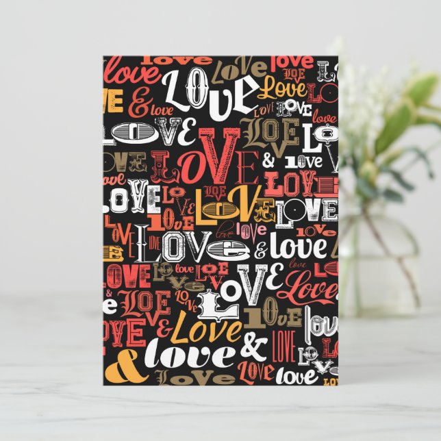 Tarjeta De Agradecimiento Amor 2 (Anverso de pie)