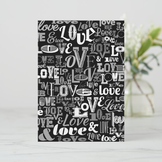 Tarjeta De Agradecimiento Amor 4 (Anverso de pie)