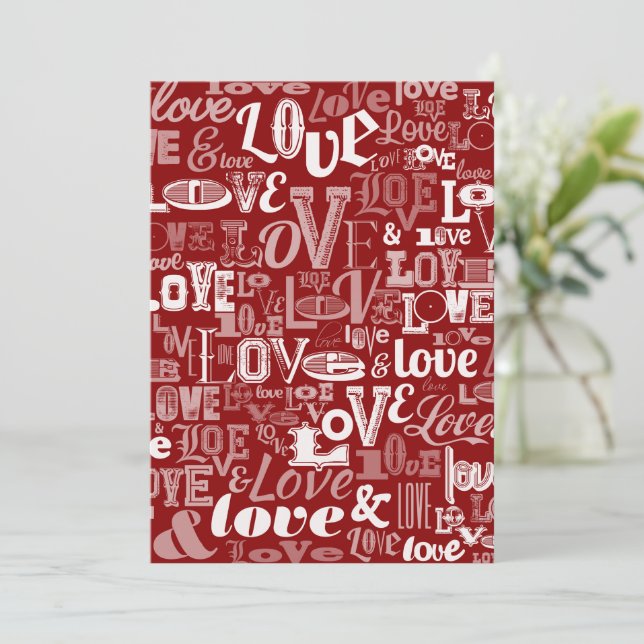 Tarjeta De Agradecimiento Amor 5 (Anverso de pie)