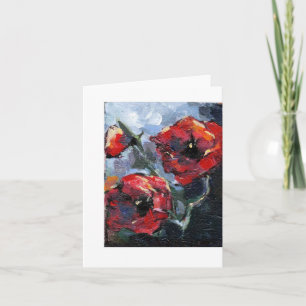Tarjeta De Agradecimiento "Amor a la amapola"