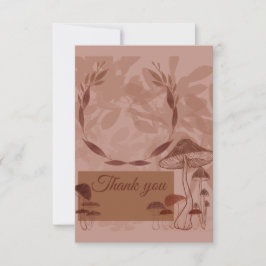 Tarjeta De Agradecimiento Amor a los hongos