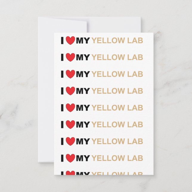 Tarjeta De Agradecimiento Amor amarillo réflex (Anverso)