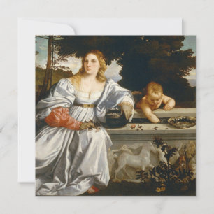 Tarjeta De Agradecimiento Amor Amor sagrado y profano por Tiziano Cupido Ven