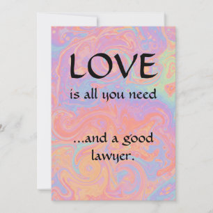 Tarjeta De Agradecimiento Amor Divertido Moderno Y Un Buen Abogado Gracias