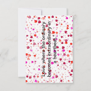 Tarjeta De Agradecimiento "Amor en Flor: Impresión moderna del Día de San V