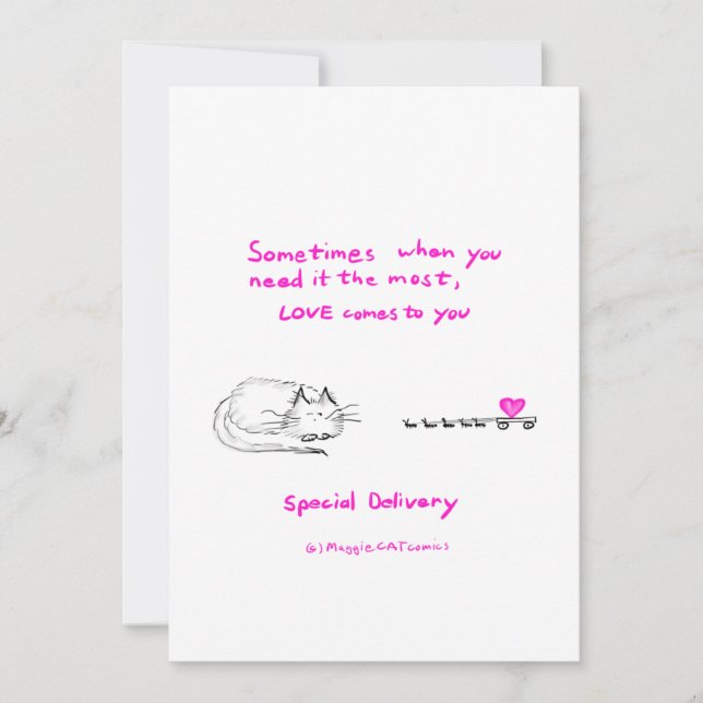 Tarjeta De Agradecimiento Amor, entrega especial (Anverso)