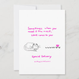 Tarjeta De Agradecimiento Amor, entrega especial