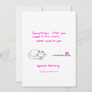 Tarjeta De Agradecimiento Amor, entrega especial