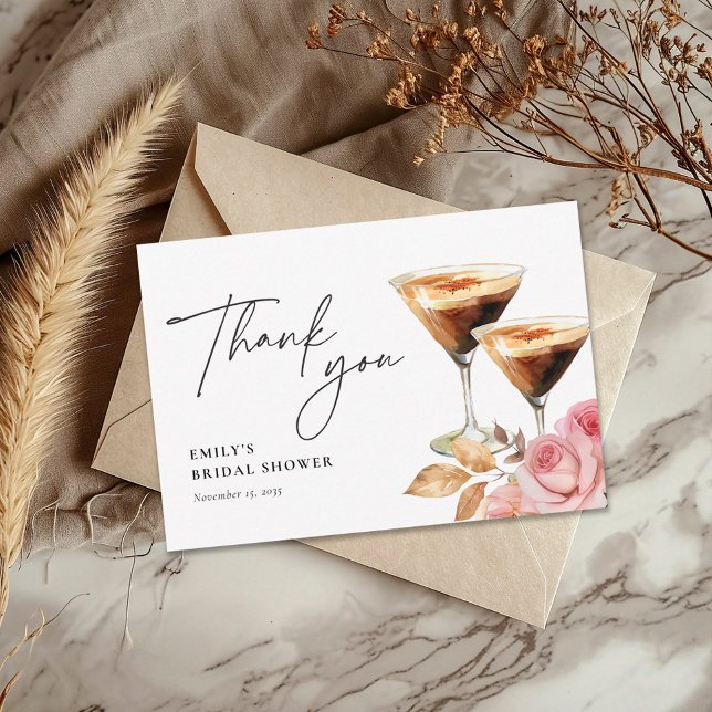 Tarjeta De Agradecimiento Amor está en Infusión Elegante Despedida de Solter (Subido por el creador)