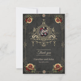 Tarjeta De Agradecimiento Amor eterno en la oscuridad.