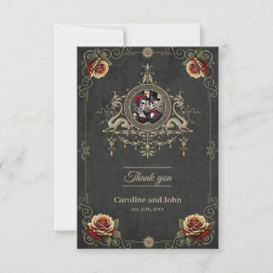 Tarjeta De Agradecimiento Amor eterno en la oscuridad.