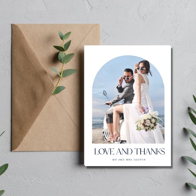 Tarjeta De Agradecimiento Amor Gracias, Arch Photo Boda Gracias (Subido por el creador)