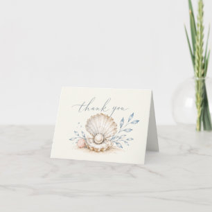 Tarjeta De Agradecimiento Amor & La Boda de Playa Guardar la Fecha