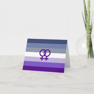 Tarjeta De Agradecimiento Amor Lésbico Butch Orgullo WLW