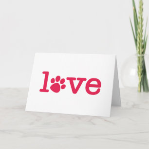 Tarjeta De Agradecimiento Amor mascota