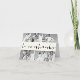 Tarjeta De Agradecimiento Amor moderno y boda multi de la foto de la banda 6