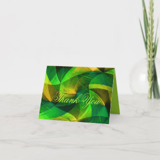 Tarjeta De Agradecimiento Amor verde_