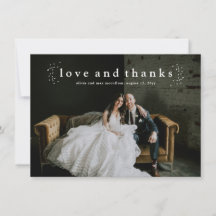 Amor y Gracias Simple Foto Boda