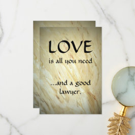 Tarjeta De Agradecimiento Amor Y Un Buen Abogado Gracias
