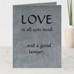 Tarjeta De Agradecimiento Amor Y Un Buen Abogado Grande