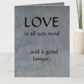 Tarjeta De Agradecimiento Amor Y Un Buen Abogado Grande
