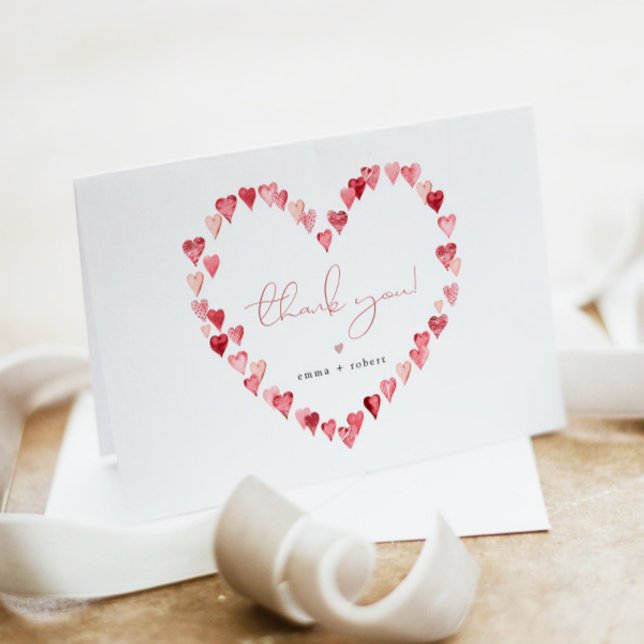 Tarjeta De Agradecimiento AMORE Little Squerido Valentday Baby Shower (Subido por el creador)