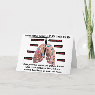 Tarjeta De Agradecimiento An Average of 20,000 Breaths Per Day