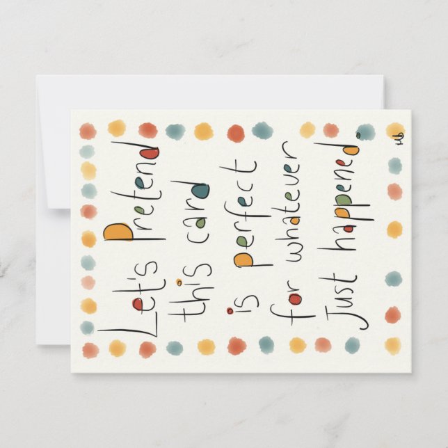 Tarjeta De Agradecimiento An EVERY occasion card. (Anverso)