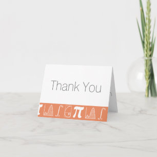 Tarjeta De Agradecimiento Añade para arriba en coral le agradece cardar