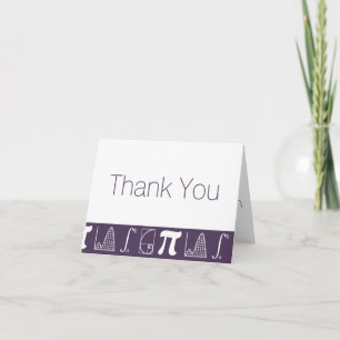 Tarjeta De Agradecimiento Añade para arriba en púrpura le agradece cardar