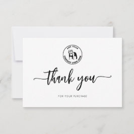 Tarjeta De Agradecimiento Añadir la compañía de logotipos de empresas