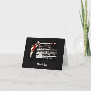 Tarjeta De Agradecimiento Ancient Pipe Organ, Blank Inside, Note