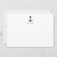 Ancla de barco náutico y nombre capitán