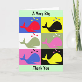 Tarjeta De Agradecimiento Andy Whale-Hole™_ "un muy grande le agradece"