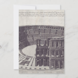 Tarjeta De Agradecimiento Anfiteatro de Verona en Piazza Bra