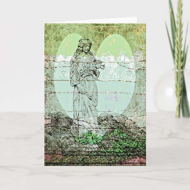 Tarjeta De Agradecimiento Angel Bouquet All Ochase Card (Anverso)