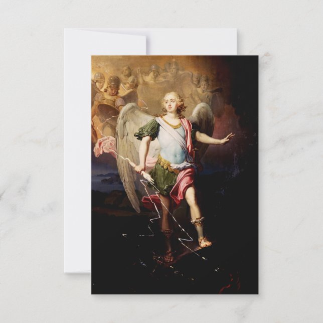 Tarjeta De Agradecimiento Ángel de la guarda por Vladimir Borovikovsky (Anverso)