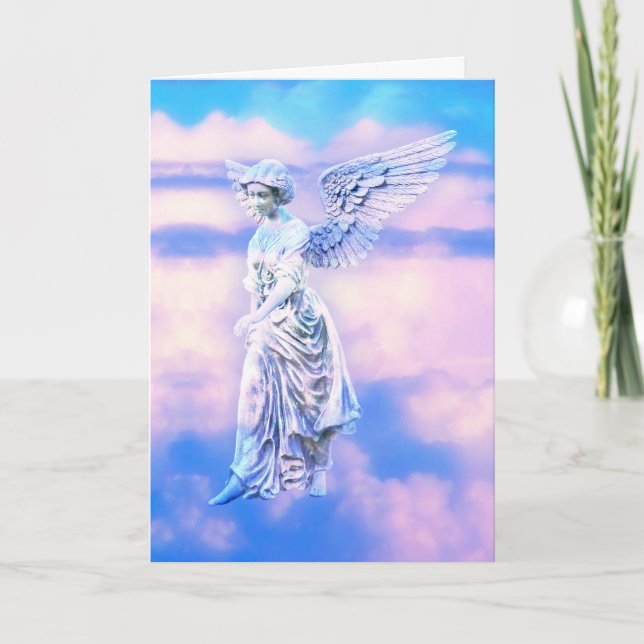 Tarjeta De Agradecimiento Ángel del cielo (Anverso)