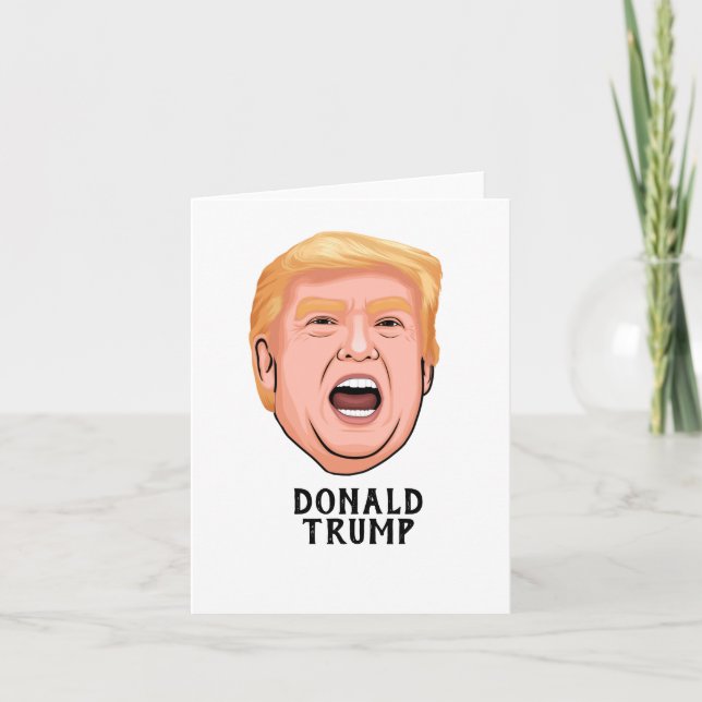 TARJETA DE AGRADECIMIENTO ANGRY DONALD TRUMP PERSONALIZADO (Anverso)