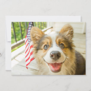 Tarjeta De Agradecimiento Animales de bebé más afectados Corgi Puppy Patri