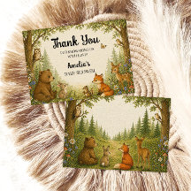 Animales del Bosque Baby Shower Neutral Forestal