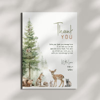 Animales del Bosque Vertical Baby Shower Plano