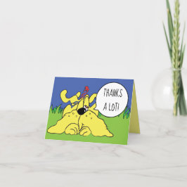 Tarjeta De Agradecimiento ¡Animales divertidos Fiestas de perro! Personaliza