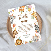 Animales Salvajes de Safari Baby Shower Sin Género