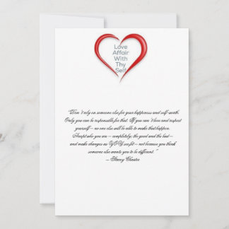 Tarjeta De Agradecimiento Anime el amor propio