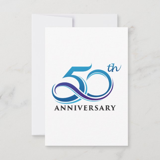 Tarjeta De Agradecimiento Aniversario 50 (Anverso)
