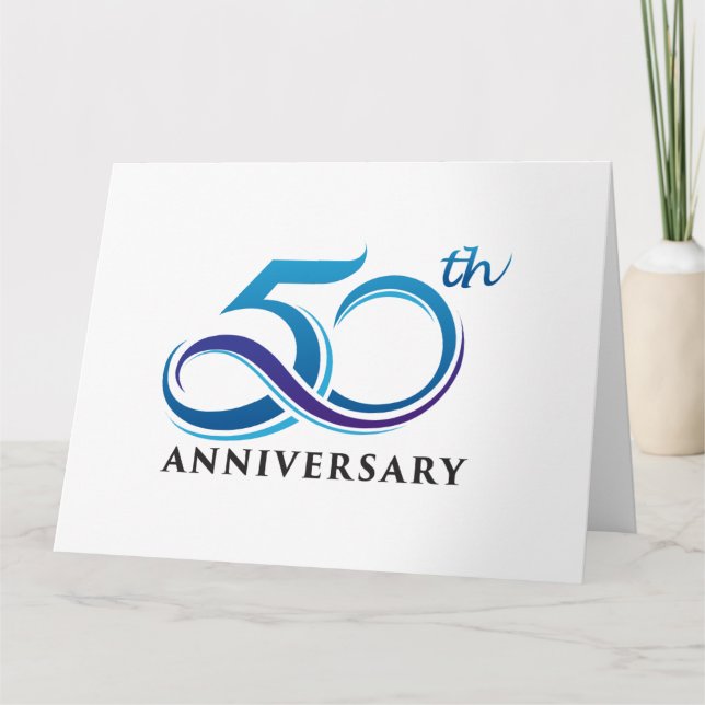 Tarjeta De Agradecimiento Aniversario 50 (Anverso)
